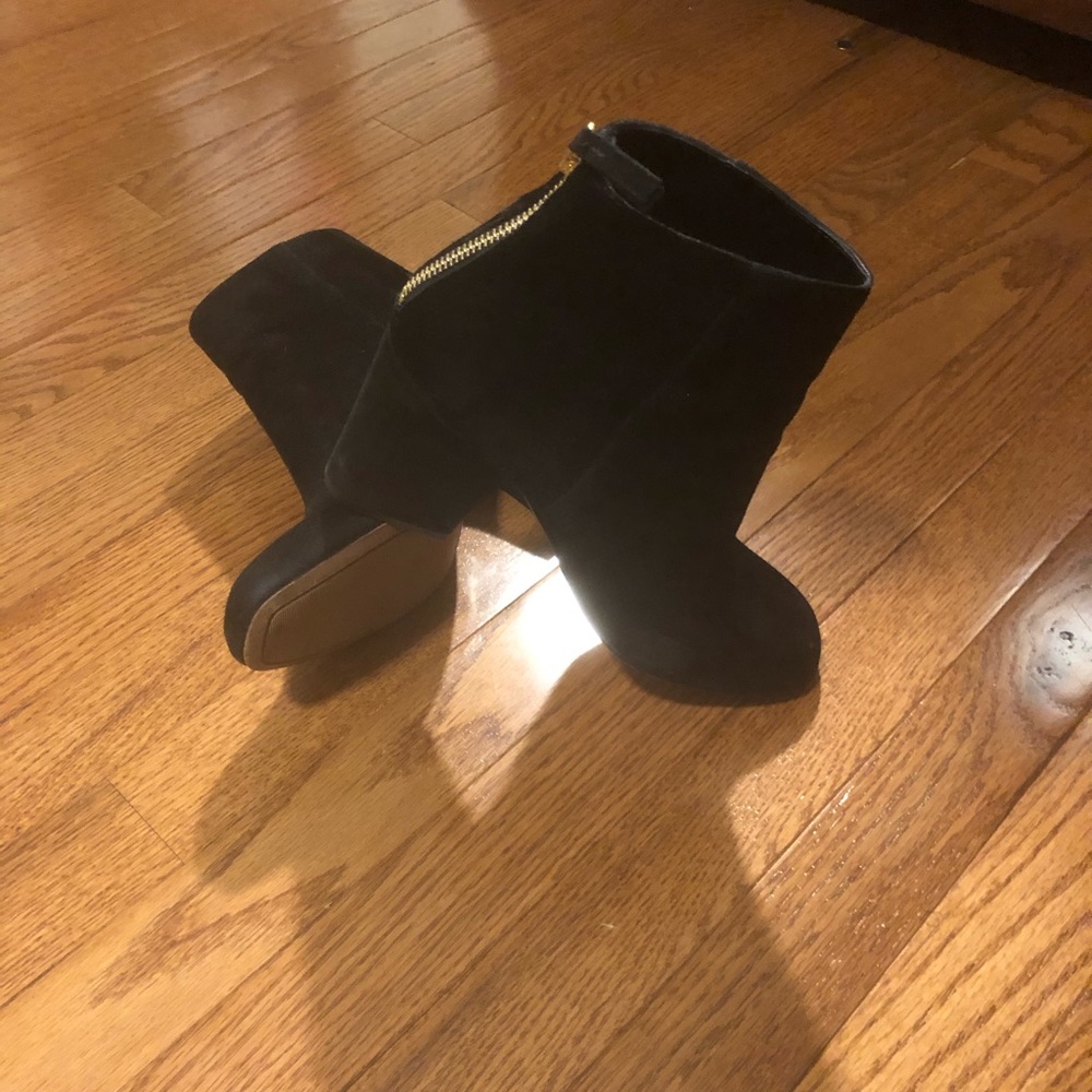 Black Suede Booties